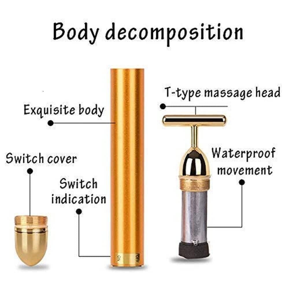 Gold Bar Electric Facial Massage Roller