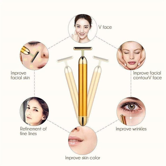 Gold Bar Electric Facial Massage Roller
